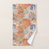 Verplette Abrikozen Solid met Onderzeese Print Bad Handdoek (Handdoek)