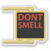 Verpletter geen dwarshellenteken sticker (Voorkant)