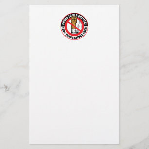 Verpletter om een Quitter 10+ jaar te zijn Briefpapier