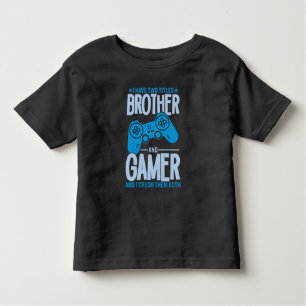 Verpletter twee titels Broer en gamer Kinder Shirts