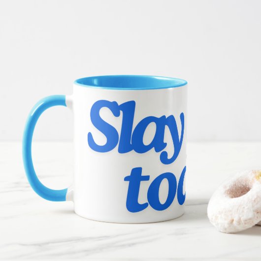 Verpletter vandaag! mok (Met donut)