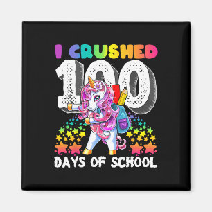 Verpletterd 100 dagen van school flossen eenhoorn magneet