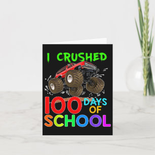 Verpletterd 100 dagen van school monster truck Kin Kaart