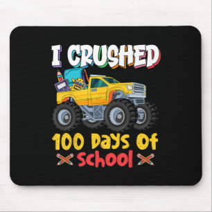 Verpletterd 100 dagen van school Monster Truck Muismat