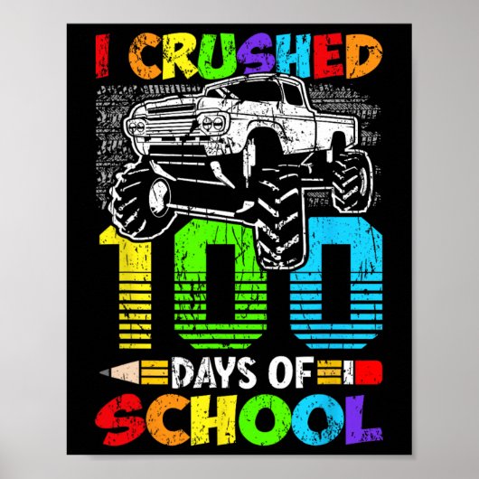verpletterd 100 dagen van schooljongens Kinder 100 Poster (Voorkant)