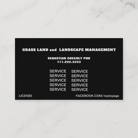 *~* Verpletterd AP27 het Landschap van het Bos van Visitekaartje (Achterkant)