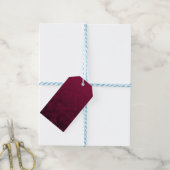 Verpletterde bloem cadeaulabel (Met Touw)