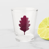 Verpletterde bloem shot glas (Voorkant)