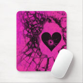 Verpletterde gebroken hartritme Gothic Mousepad Muismat (Met muis)