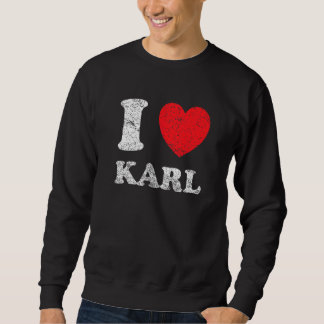 Verpletterde grunge versleten stijl I Love Karl Trui