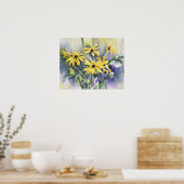 Verpletterde Susan Waterverf Painting Poster (Keuken)