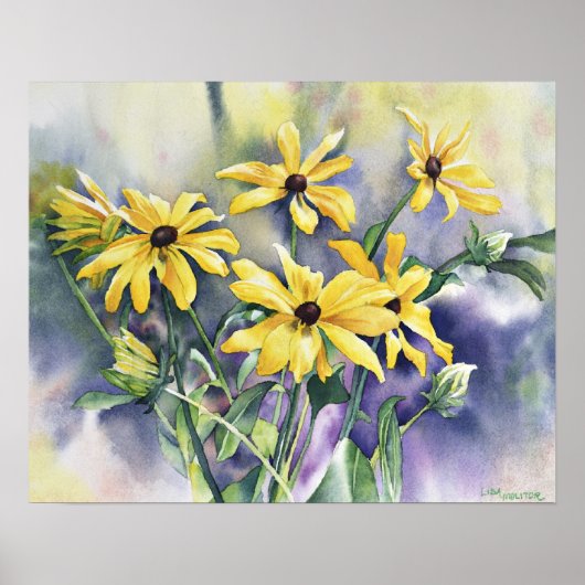 Verpletterde Susan Waterverf Painting Poster (Voorkant)
