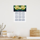 Verpletterde weddenschapskaart met lampjes poster (Keuken)