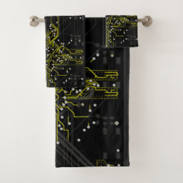 Verpletterend Abstract Verkleurd Proces Verkleurd  Bad Handdoek