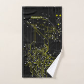 Verpletterend Abstract Verkleurd Proces Verkleurd  Bad Handdoek (Handdoek)