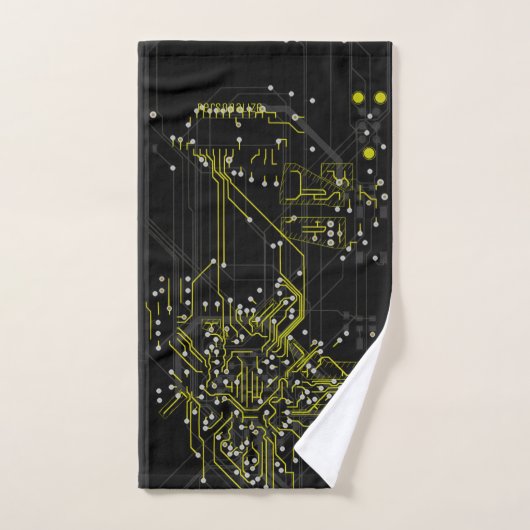 Verpletterend Abstract Verkleurd Proces Verkleurd  Bad Handdoek (Handdoek)