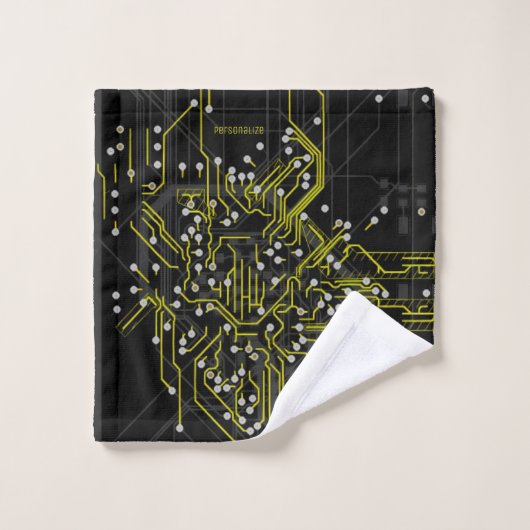 Verpletterend Abstract Verkleurd Proces Verkleurd  Bad Handdoek (Wasdoekje)