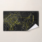 Verpletterend Abstract Verkleurd Proces Verkleurd  Bad Handdoek (Handdoek)
