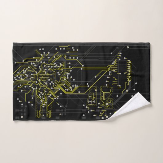 Verpletterend Abstract Verkleurd Proces Verkleurd  Bad Handdoek (Handdoek)
