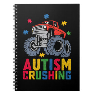 Verpletterend Autisme Monster Truck Awareness Jong Notitieboek