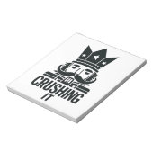 Verpletterend het Grappige Kerstmis Notenkraker Notitieblok (Gedraaid)