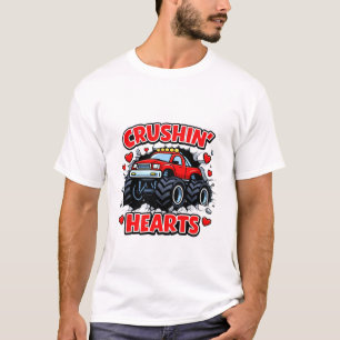 Verpletterende Hartjes Cute Truck Design T-shirt