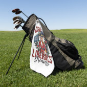 Verpletterende Liberale Dromen Trump Notenkraker K Golfhanddoek (Groen)