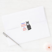 Verplichte gevangenistijd ronde sticker (Envelop)