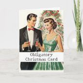 Verplichte Kerstkaart Grappig Kaart (Voorkant)