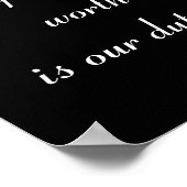 Verplichting: ijzer en stof poster (Hoek)