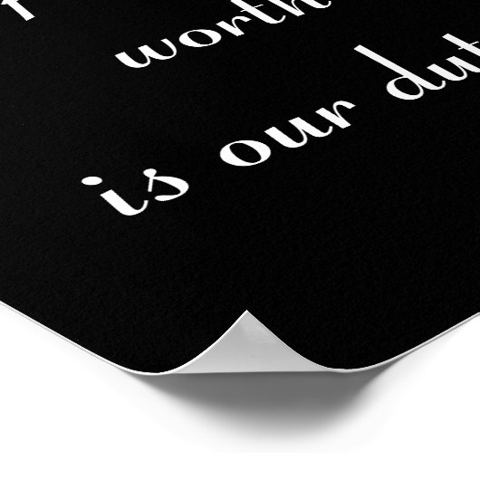 Verplichting: ijzer en stof poster (Hoek)