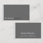 Verpoold Sharp Minimalistisch Trendy Modern Basic Visitekaartje (Voorkant / Achterkant)