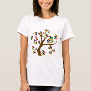 Verpuzzelde levensboom t-shirt