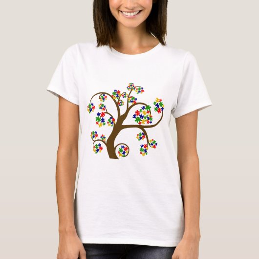 Verpuzzelde levensboom t-shirt (Voorkant)