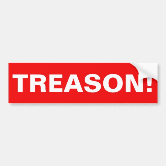 VERRAAD! BUMPERSTICKER (Voorkant)