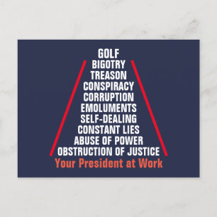 Verraad collusie corruptie obstructie Trump Briefkaart