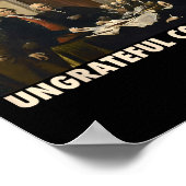 Verraad dag ondankbare kolonialen Grappig 4 juli Poster (Hoek)