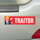 Verrader Anti Trump Auto Bumpersticker (Op auto)