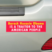 verrader bumpersticker (Op auto)