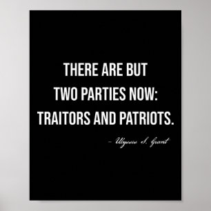 Verraders En Patriotten Republikeinse Conservatiev Poster