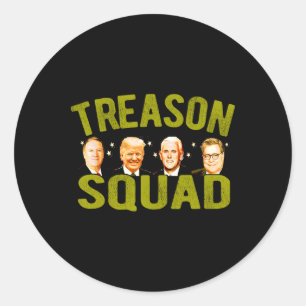 Verradersbende Impeach Trump Pence Pompeo Rr Oekra Ronde Sticker