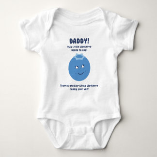 Verras papa! Verwacht een nieuwe baby (bosbes)! Romper