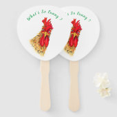 Verrassde eigenhandige hand Boerderij Handwaaier (Voorkant en achterkant)