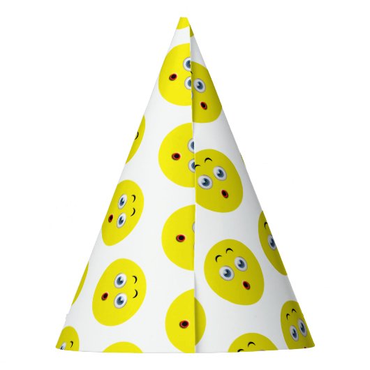 Verrassde Emoji Feesthoedjes (Achterkant)