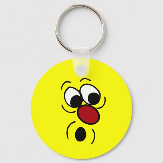 Verrassde Face Grumpey Sleutelhanger (Voorkant)