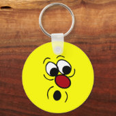 Verrassde Face Grumpey Sleutelhanger (Voorkant)