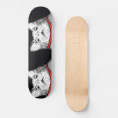 Verrassde kattenbonte thema - skateboard (Voorkant)