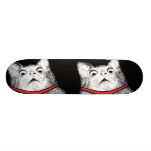 Verrassde kattenbonte thema - skateboard