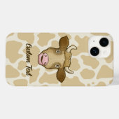 Verrassde Koe Hoesje-Mate iPhone Case (Achterkant (horizontaal))