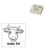 Verrassde Koe Rubberstempel Rubberstempel (Gestempeld)